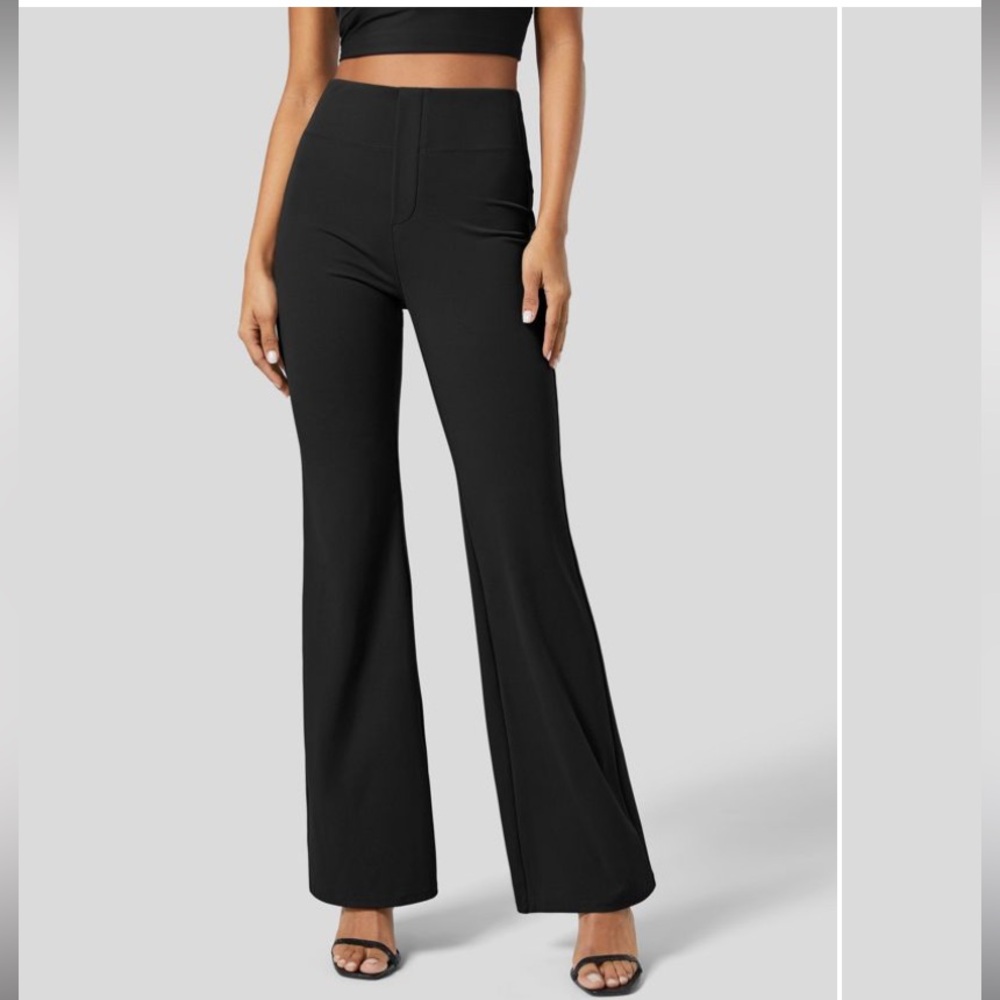 Halara Flex™ High Waisted Back Side Pocket Slight Flare Work Pants
